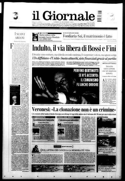 Il giornale del lunedi